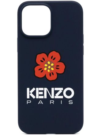 Kenzo logo-print 13 Max iPhone case - men - Plastic - One Size - Blue