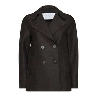 Harris Wharf London Jassen, Dames, Bruin, XS, Wol, Peacoat