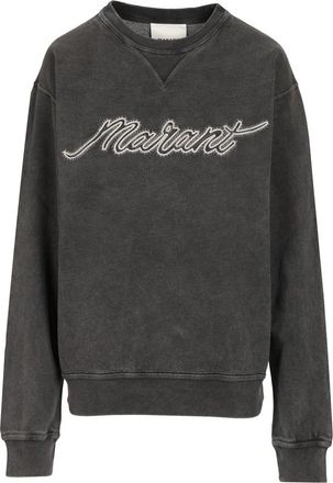 Isabel Marant Mahony Sweatshirt - Heren - Sweatshirts - Zwart - S - Katoen - Hoodies & sweatvesten