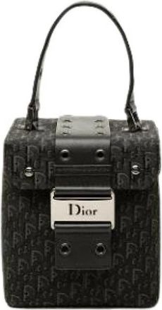 Dior Pre-owned Street Chic Vanity Bag - Dames - Vintage Handtas - Zwart - ONE Size - Leer - Vintage