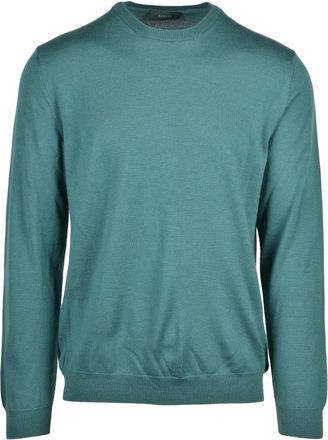 Zanone Truien & Vesten, Heren, Groen, L, Wol, Pullover Girocollo