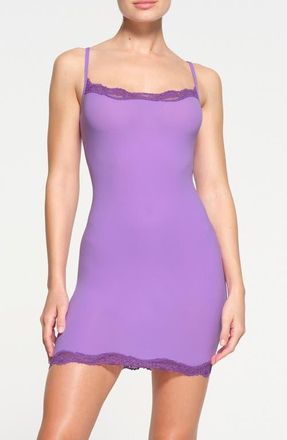 SKIMS Fits Everybody Lace Slipdress in Ultra Violet Multi at Nordstrom, Size X-Large Regular