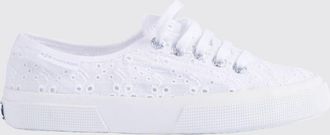 Superga Sneakers low top da bambino in pelle con suola in gomma