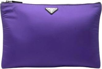 Prada Pre-owned Borsa in Nylon - - Pre-owned - Donna - Viola - ONE SIZE