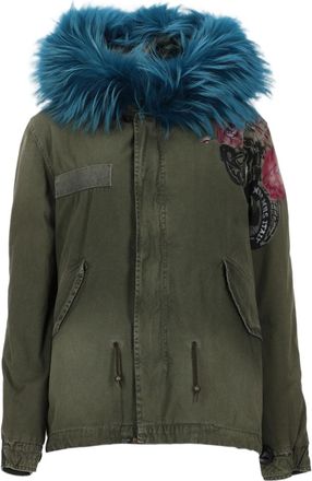 Mr & Mrs Italy Cotton Parka with Faux Fur Trim