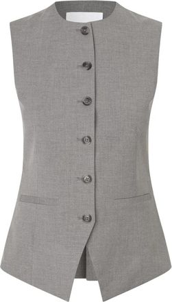 Sams&oslash;e & Sams&oslash;e Saruma Vest - Dames - Gillet - Grijs - S - Leer - Kostuums
