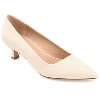 Journee Collection Women & apos;s Celica Medium and Wide Width Kitten Heel Pumps