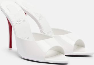 Christian Louboutin Miss Z patent leather mules