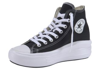 Converse Sneaker CONVERSE CHUCK TAYLOR ALL STAR MOVE PLATFORM, Damen, Gr. 37,5, schwarz-weiss (schwarz, wei&szlig;), Textil, Schuhe Sneaker
