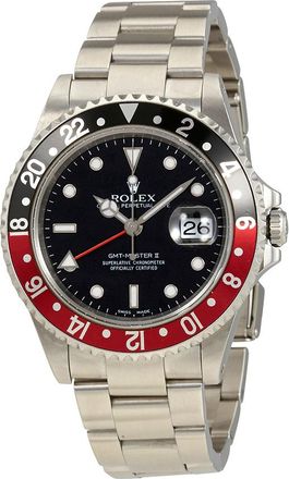 Rolex Pre-owned Rolex GMT Master II Automatic Chronometer Bezel Mens Watch 16710 COKE