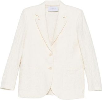 Harris Wharf London Textured Single-breasted Jacket