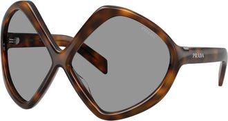 Prada Sunglasses, female, Brown, Size: 68 MM 0PR B21S