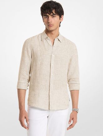 Michael Kors Striped Linen Shirt