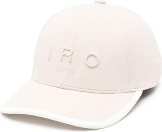 Iro logo-embroidered cotton baseball cap - women - Cotton - One Size - Neutrals