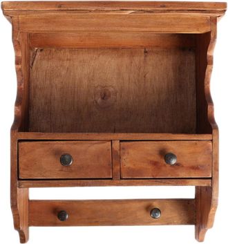 OEM Armario De Madera Marr&oacute;n Con Cajones, Estilo R&uacute;stico