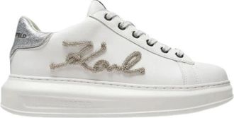 Karl Lagerfeld Kapri Sneakers - Dames - Sneakers - Wit - 36 EU - Leer - Schoenen