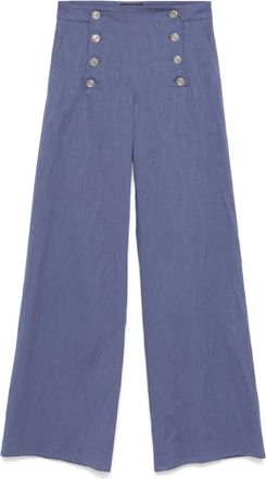 Etro jacquard trousers - Blue