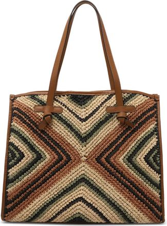 Gianni Chiarini Borsa tote con motivo chevron - Toni neutri