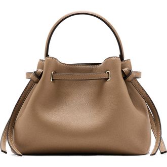 Mango Faux Leather Bucket Bag in Medium Brown at Nordstrom
