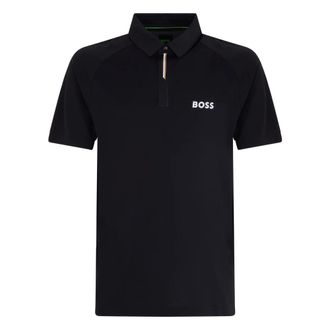 HUGO BOSS Hugo, Polo Shirts, male, Black, Size: L Cotton Polo