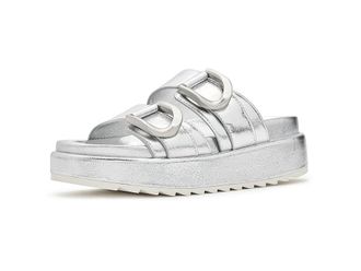 J/Slides Sierra Womens Dress Sandals Silver : 9.5 M, Leather