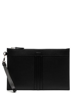 Bally Mythos clutch bag - men - Leather - One Size - Black