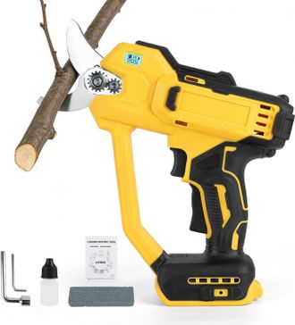 OEM Podadora El&eacute;ctrica Inal&aacute;mbrica, Compatible Con Dewalt 18v/21v, Podadora A Bater&iacute;a, Cortadora De Ramas El&eacute;ctrica, Di&aacute;metro M&aacute;ximo De Corte 30 Mm, Para 