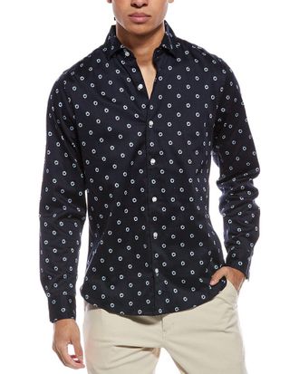 Ted Baker Blue Soren Daisy Print Shirt