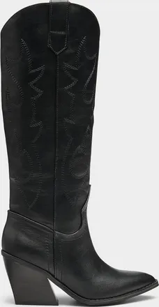 Steve Madden Womens Arizona topstitched cowboy boots Women
