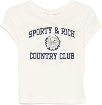 Sporty & Rich Poly Logo-print T-shirt