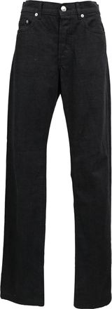 A.P.C. A. P.C. Straight Leg Jeans in Black Cotton