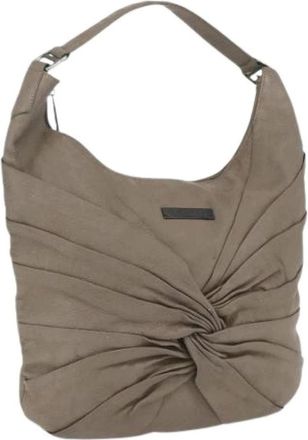 Burberry Pre-owned Shoulder Bags, female, Brown, Size: ONE SIZE Pre-owned Leather Shoulder Bag