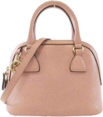 Gucci Pre-owned Leren Schoudertas - Dames - Vintage Handtas - Roze - ONE Size - Leer - Vintage