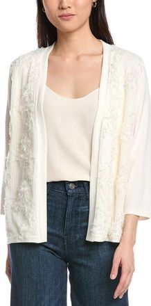 Anne Klein Floral Applique Cardigan
