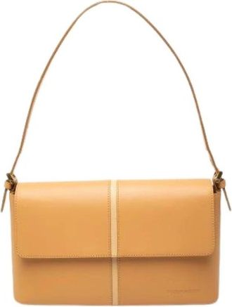Burberry Pre-owned Shoulder Bag - Dames - Vintage Schoudertas - Bruin - ONE Size - Leer - Vintage