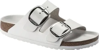 Birkenstock Womens Arizona Big Buckle Sandals In White