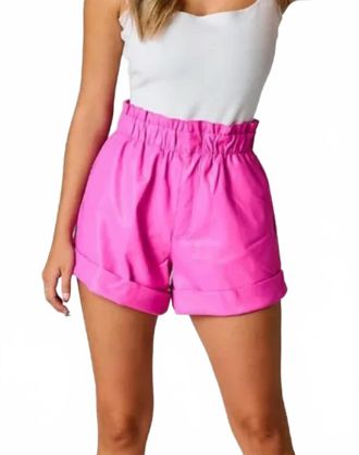 BuddyLove Peyton High Waist Shorts In Magenta