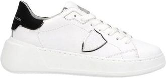 Philippe Model Tres Temple Low Top Sneakers - Dames - Sneakers - Wit - 36 EU - Leer - Schoenen