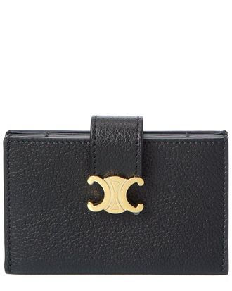 Celine Celine Accordeon Leather Card Holder