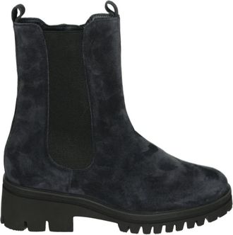 Hassia Blauwe Leren Jurkschoenen - Dames - Chelseaboots - Blauw - 41 EU - Leer - Schoenen