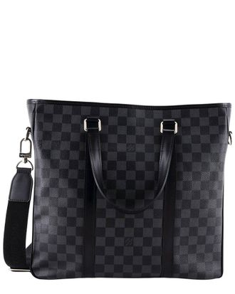Louis Vuitton Tadao Handbag Damier Graphite Pm (Authentic Pre-Loved)