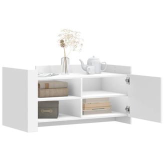Berkfield Home Durable Coffee Table White 100x50x50 cm Engineered Wood | Size: 100 x 50 x 50 cm