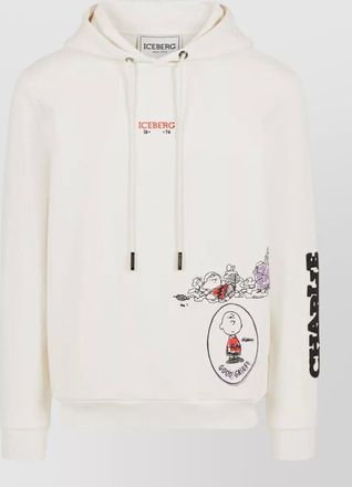Iceberg logo hoodie sweatshirt featuring graphic print