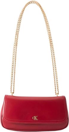 Calvin Klein Bolso Peque&ntilde;o con Cadena Convertible - Bags - Mujer - Rojo - ONE SIZE