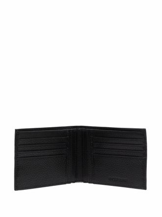 Emporio Armani Tumbled Leather Wallet - Black