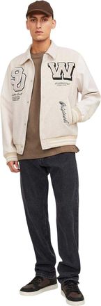 Jack & Jones Jack And Jones Heren Chris Original 5-pocket rechte spijkerbroek (Zwarte denim)
