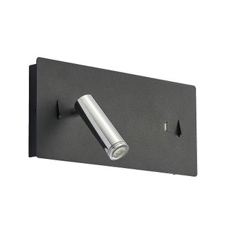 Lucande L&aacute;mpara De Pared Led kimo En Negro Metal - Lucande