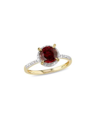 Rina Limor Fine Jewelery 10K 1.65 Ct. Tw. Diamond & Garnet Ring