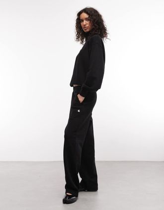 Carhartt Work in Progress Cassie - Joggers a fondo ampio neri-Nero