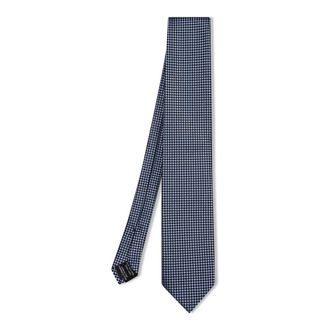 Tom Ford Patterned Silk Tie - male - Tom Ford - Ties - Blue - ONE SIZE - Accessories